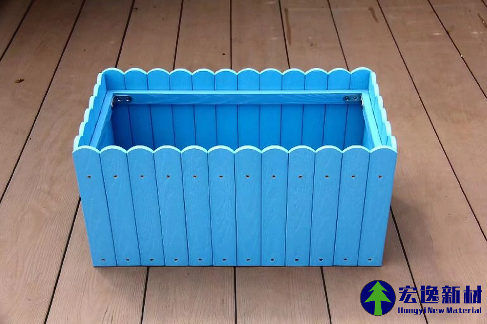 Rectangular lace flower box (lake blue)