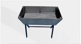 Inverted triangular flower box（grey）