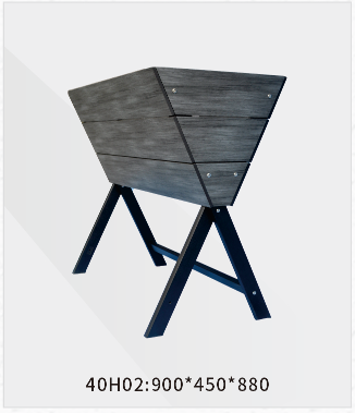 Inverted triangular flower box（grey）