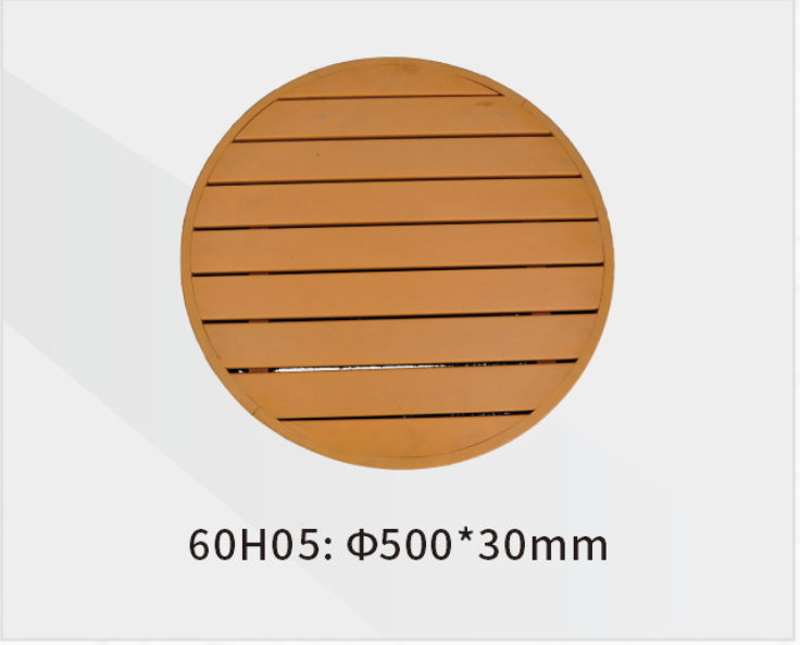 Imitation wooden round table 03