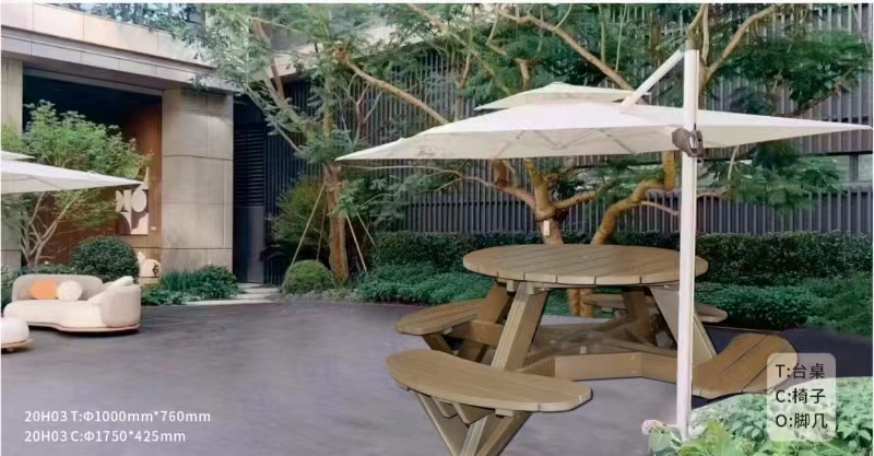 Leisure round table (wood)