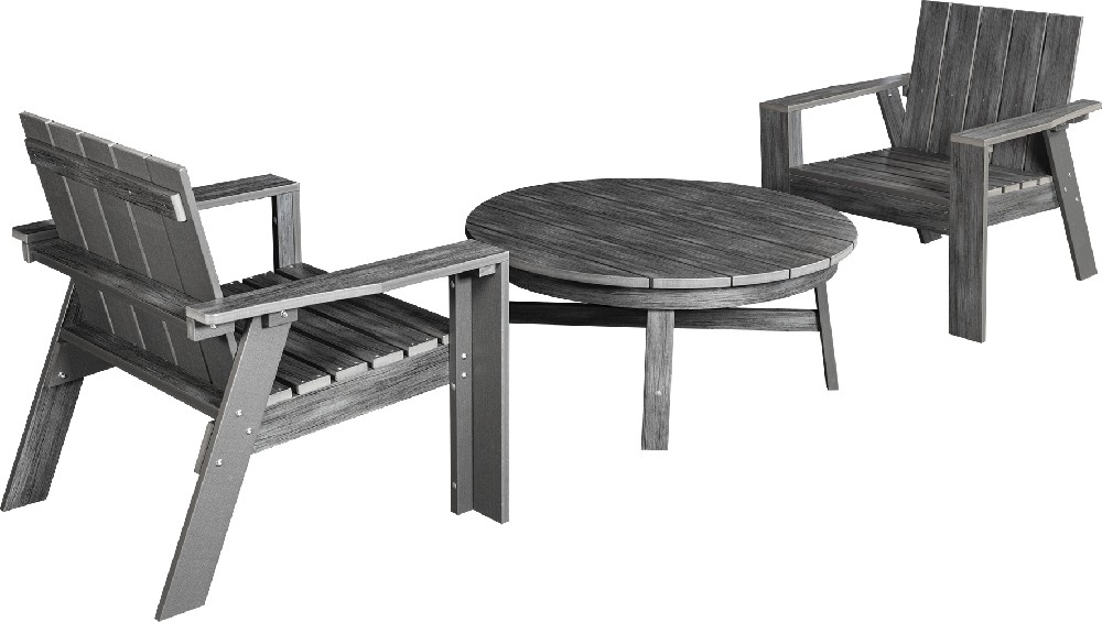 Single Sofa and coffee table (grey)