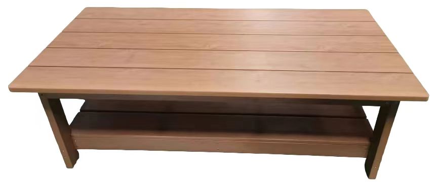 Rectangular table (teak color)