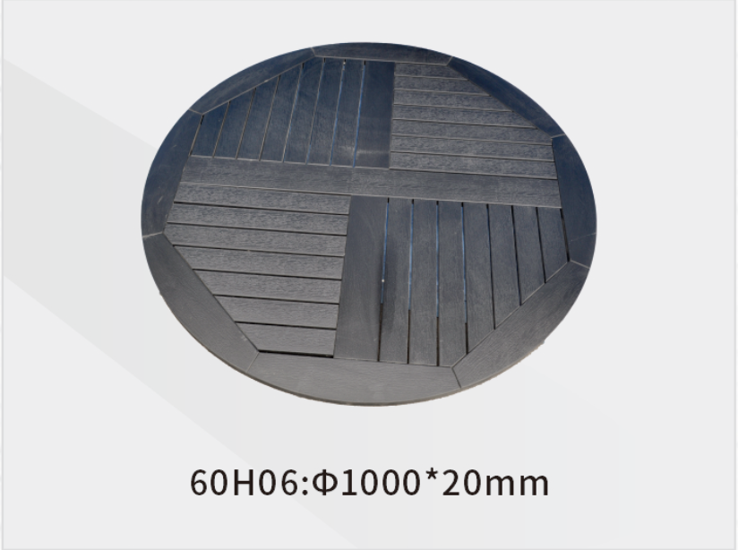 Cross octagonal round table (gray)